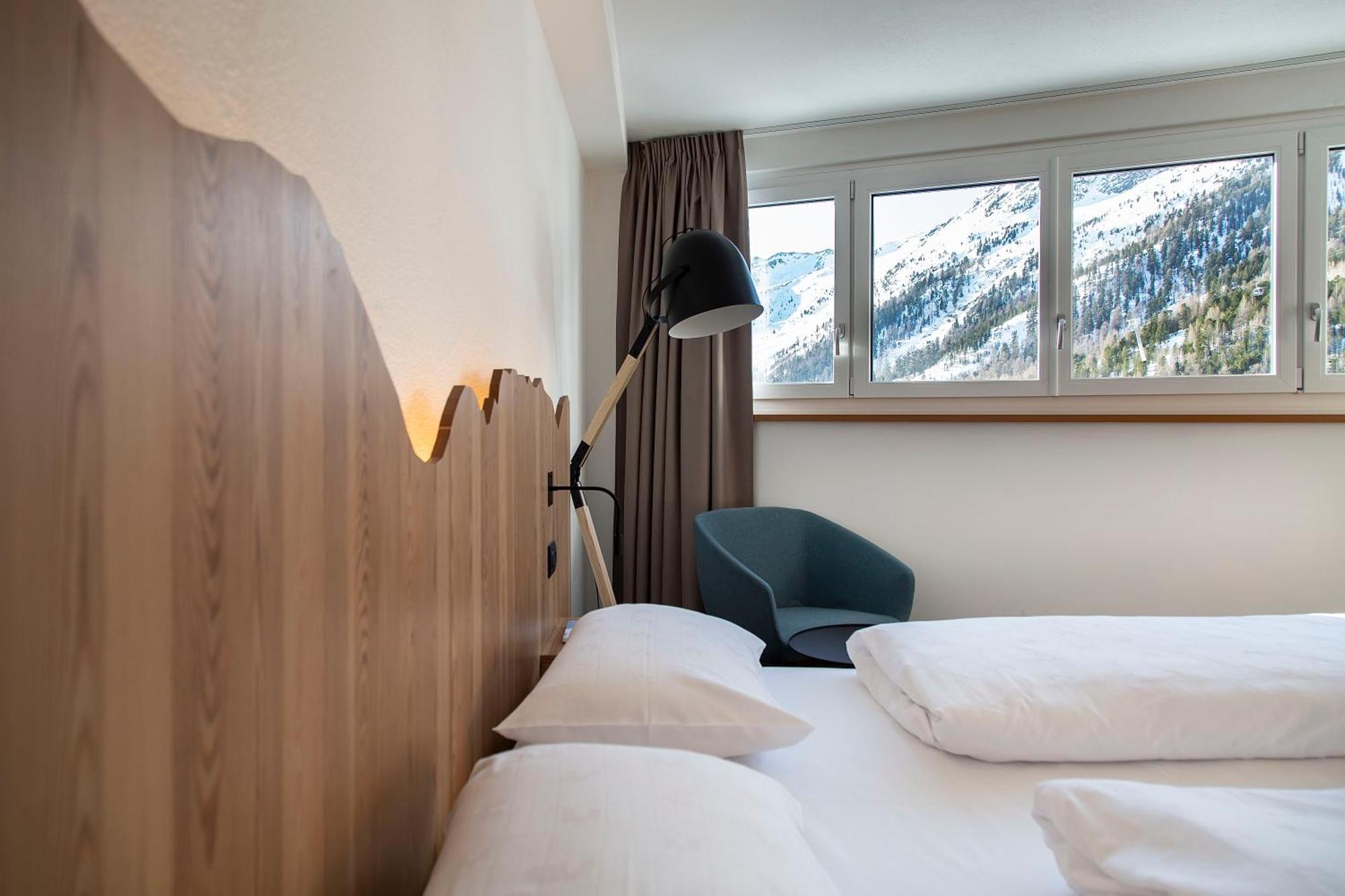 Blu Hotel Senales Zirm-Cristal ماسو كورتو الغرفة الصورة